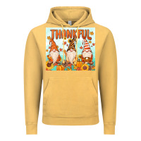 Vintage Mustard thankful gnome Vintage Hoodie - MaliasSmallBusiness