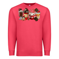 Cardinal Chocolate Love Coffee Cups Premium Sweatshirt - FaDigitalArtStudio