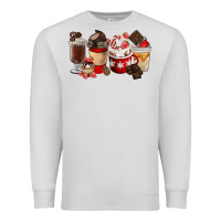 Dove Grey Chocolate Love Coffee Cups Premium Sweatshirt - FaDigitalArtStudio