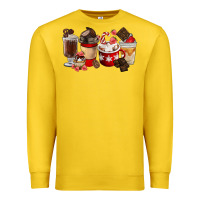 Lemon Chocolate Love Coffee Cups Premium Sweatshirt - FaDigitalArtStudio