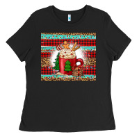 Black Christmas coffee Ladies Tee - Jasminsmagicworld