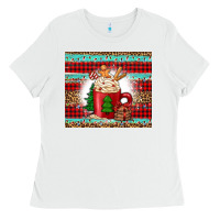 White Christmas coffee Ladies Tee - Jasminsmagicworld