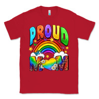Red Western Proud Mom Classic Tee - BundleAndBundleShop
