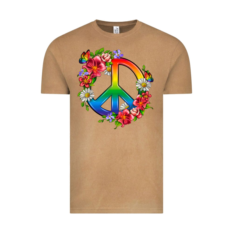 Peace Pride Lgbtq+ And Flowers Vintage Tee by BundleAndBundleShop | Teevron