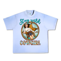 Western Stay Wild Cowgirl Urban Heavy Tee | Teevron
