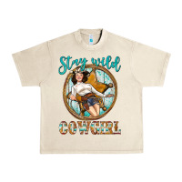 Sandshell Western Stay Wild Cowgirl Urban Heavy Tee - BundleAndBundleShop