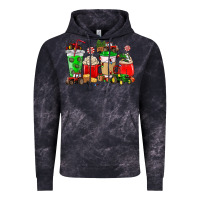 Cloud Black Christmas tractor coffee cup Vintage Hoodie - NancyCooperArtShop