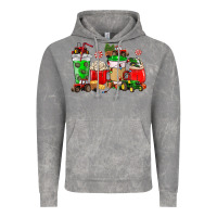 Cloud Rock Christmas tractor coffee cup Vintage Hoodie - NancyCooperArtShop