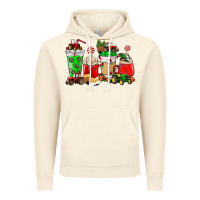 Vintage Artic Christmas tractor coffee cup Vintage Hoodie - NancyCooperArtShop