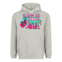 Moon Dust Cancer picked the wrong girl Breast Cancer Heavyweight Hoodie - FaDigitalArtStudio