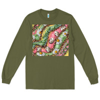 Army Green Easter Quail Egg And Daisy Long Sleeve Tee - RanaPortraitStore