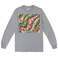Heather Grey Easter Quail Egg And Daisy Long Sleeve Tee - RanaPortraitStore