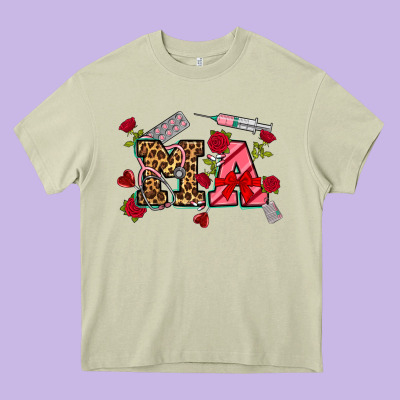 Valentines Day Ma Heavy Core Tee Designed By Nancycooperartshop