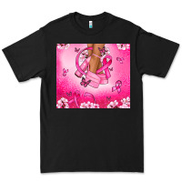 Black Breast Cancer diva Premium Tee - NancyCooperArtShop