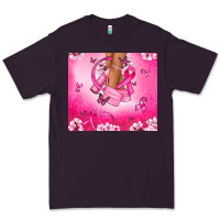Plum Breast Cancer diva Premium Tee - NancyCooperArtShop