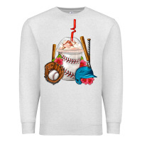 Oatmeal Heather Baseball Frappe Coffee Premium Sweatshirt - FaDigitalArtStudio