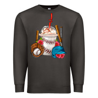 Smoke Baseball Frappe Coffee Premium Sweatshirt - FaDigitalArtStudio