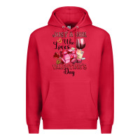 Cardinal just a girl who loves valentine's day Premium Hoodie - OliviaCreatesArt