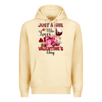 Pina Colada just a girl who loves valentine's day Premium Hoodie - OliviaCreatesArt