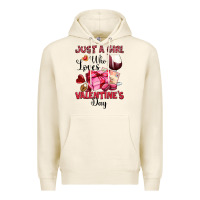 Tofu just a girl who loves valentine's day Premium Hoodie - OliviaCreatesArt