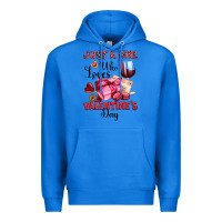 True Royal just a girl who loves valentine's day Premium Hoodie - OliviaCreatesArt