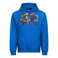Cobalt 2023 Happy New Year Urban Hoodie - CowhideDigitalArt