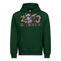 Forest Green 2023 Happy New Year Urban Hoodie - CowhideDigitalArt