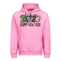 Fuchsia Pink 2023 Happy New Year Urban Hoodie - CowhideDigitalArt
