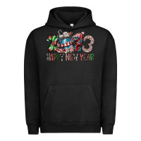 Pigment Black 2023 Happy New Year Urban Hoodie - CowhideDigitalArt