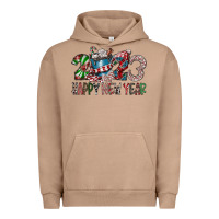 Pigment Burro 2023 Happy New Year Urban Hoodie - CowhideDigitalArt