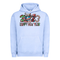 Pigment Grape Ice 2023 Happy New Year Urban Hoodie - CowhideDigitalArt