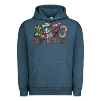 Pigment Midnight Navy 2023 Happy New Year Urban Hoodie - CowhideDigitalArt