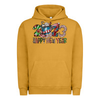 Pigment Peanut Butter 2023 Happy New Year Urban Hoodie - CowhideDigitalArt