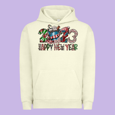 2023 Happy New Year Urban Hoodie Designed By Cowhidedigitalart