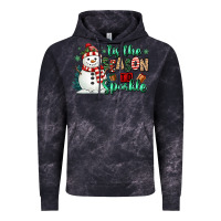 Cloud Black tis the season to sparkle snowman Vintage Hoodie - MaliasSmallBusiness