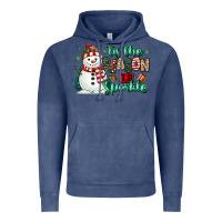 Vintage Denim tis the season to sparkle snowman Vintage Hoodie - MaliasSmallBusiness