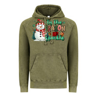Vintage Olive tis the season to sparkle snowman Vintage Hoodie - MaliasSmallBusiness