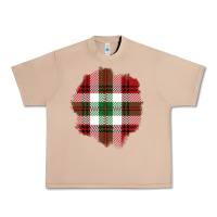 Burro Christmas Tartan Patch Urban Heavy Tee - BundleAndBundleShop