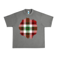 Tornado Christmas Tartan Patch Urban Heavy Tee - BundleAndBundleShop