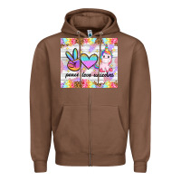 Chestnut peace loeve unicorns Zipper Hoodie - CowGirlArtShop