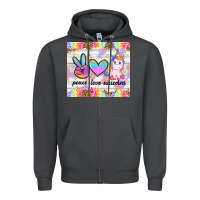 Smoke peace loeve unicorns Zipper Hoodie - CowGirlArtShop
