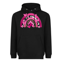 Black Breast Cancer rainbow Heavyweight Hoodie - FaDigitalArtStudio