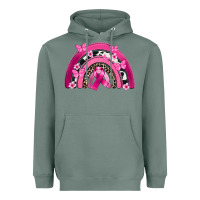 Sage Breast Cancer rainbow Heavyweight Hoodie - FaDigitalArtStudio