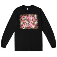Black Easter Quail Eggs And Leopard Bunny Long Sleeve Tee - RanaPortraitStore