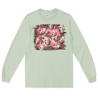 Matcha Easter Quail Eggs And Leopard Bunny Long Sleeve Tee - RanaPortraitStore