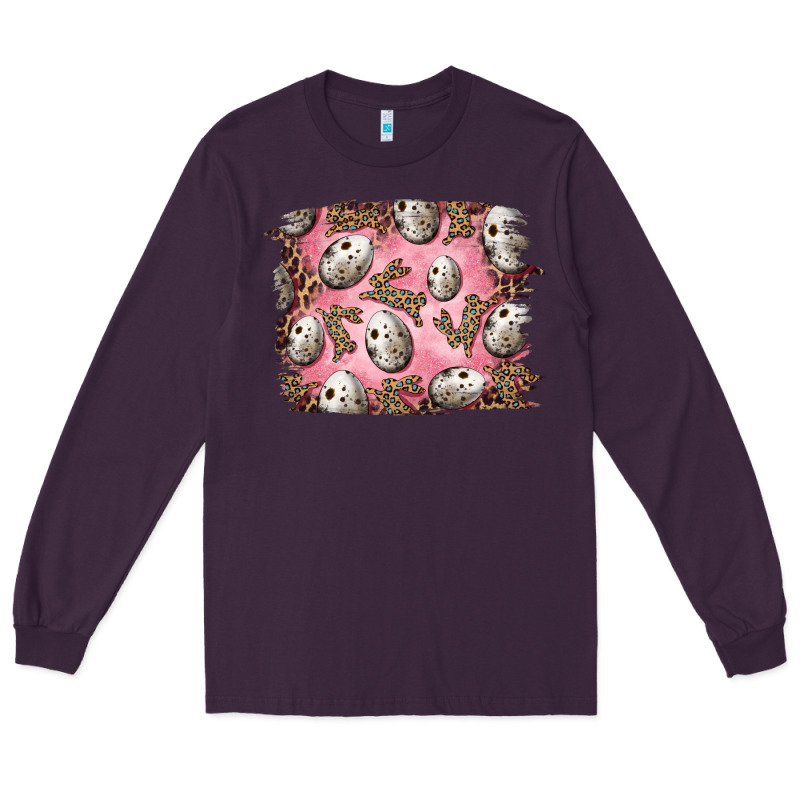 Easter Quail Eggs And Leopard Bunny Long Sleeve Tee by RanaPortraitStore | Teevron