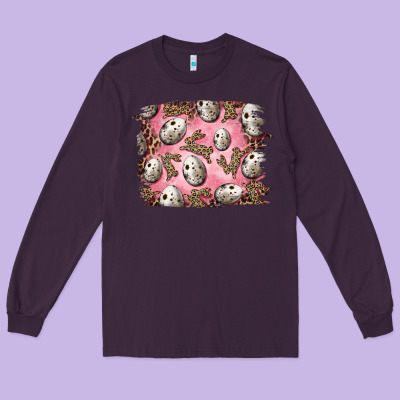 Easter Quail Eggs And Leopard Bunny Long Sleeve Tee Designed By Ranaportraitstore