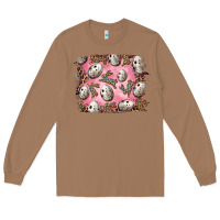 Toasted Coconut Easter Quail Eggs And Leopard Bunny Long Sleeve Tee - RanaPortraitStore