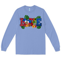 Colony Blue love haitian republic Long Sleeve Tee - RanaPortraitStore