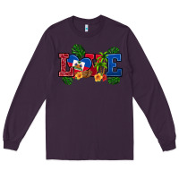 Plum love haitian republic Long Sleeve Tee - RanaPortraitStore